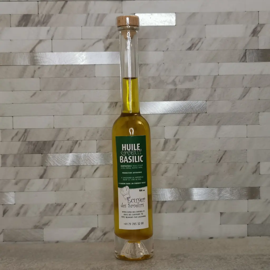[10702001] Basil Oil 100ml - Ecuyer des Saveurs