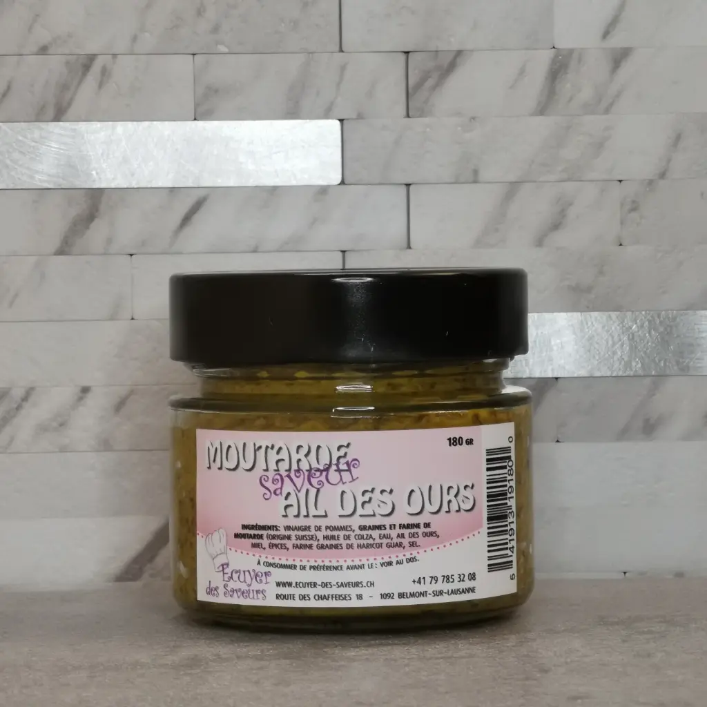 [10602004] Moutarde à l'Ail des Ours 180g - Ecuyer des Saveurs