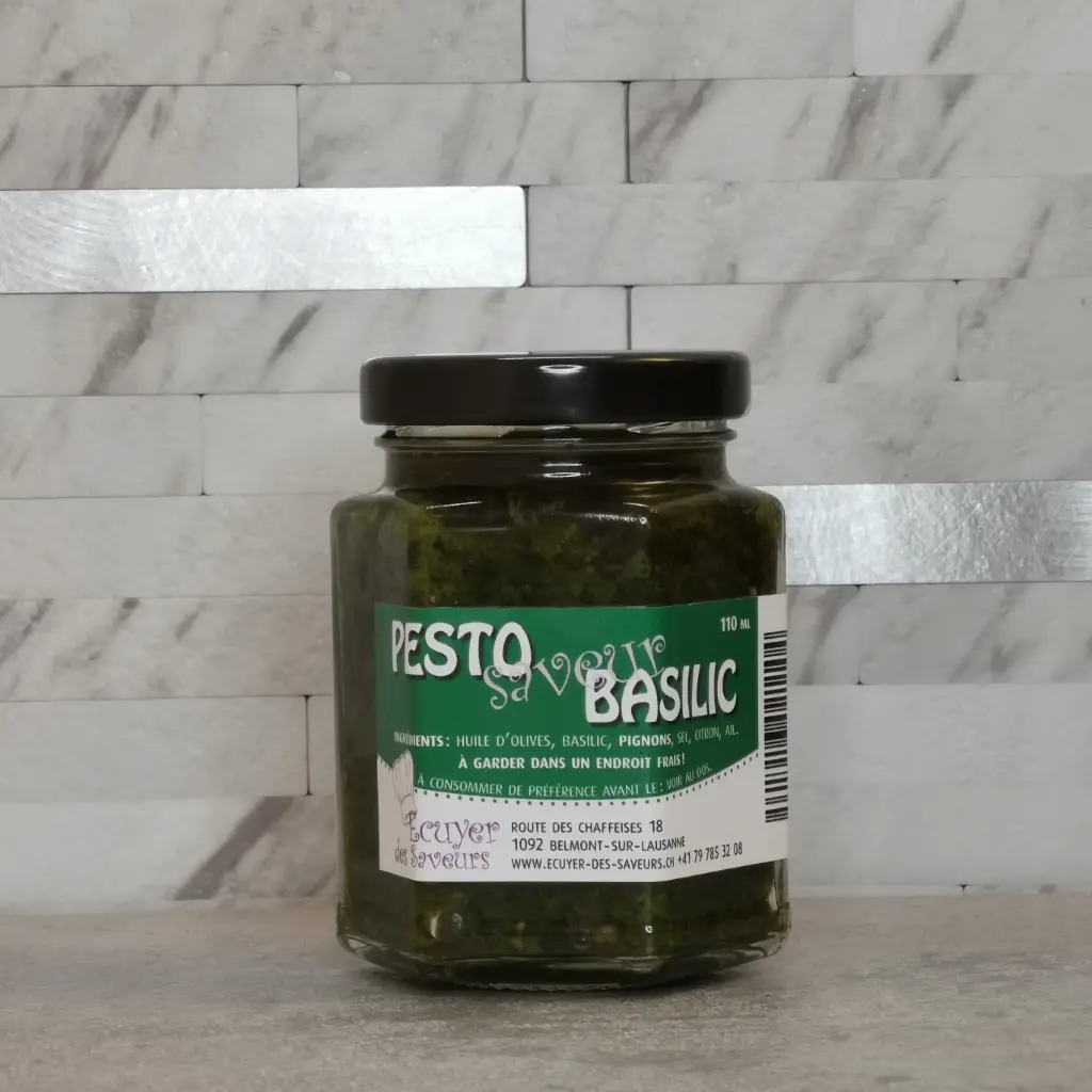 [10602006] Basil Pesto 110ml - Ecuyer des Saveurs